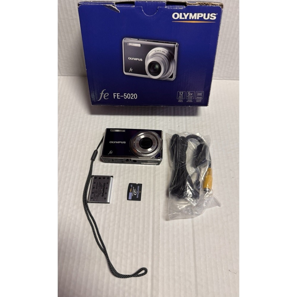 Olympus FE-5020 12.0MP Compact Digital Camera Purple PARTS/REPAIR(NO POWER) 984
